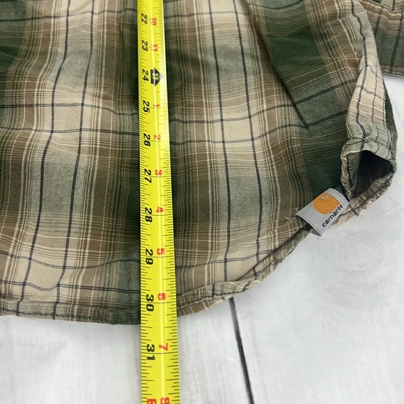 Carhartt Men’s Shirt Long Sleeve Button Down Plaid Size XL - Picture 5 of 8
